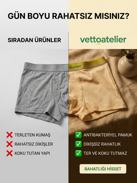 vettoatelier Antibakteriyel Erkek Boxer 2